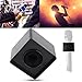 Mic Flag, Cube Shaped Portable Black 41mm Diameter Microphone Logo Flag Station for Interview for Meeting (01s1n9mht4qk2024)