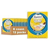 Temptations Lickable Spoons Adult Wet Cat Treat, Savory Salmon and Tempting Tuna Flavor, 8 Spoons, Pack of 12 (96 Total)