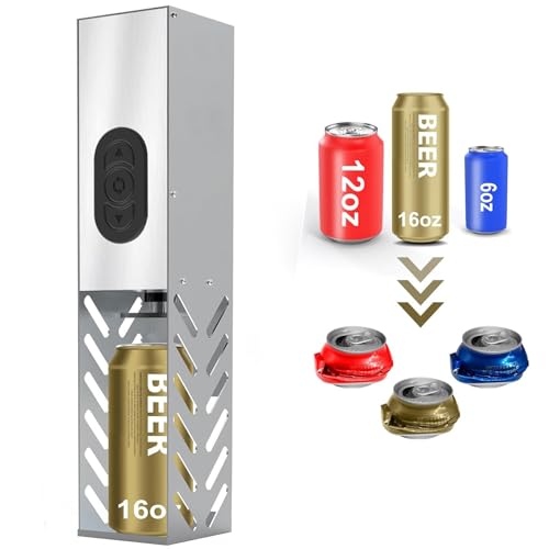 Trituradora eléctrica de latas de aluminio de 12 a 16 oz para reciclaje automático