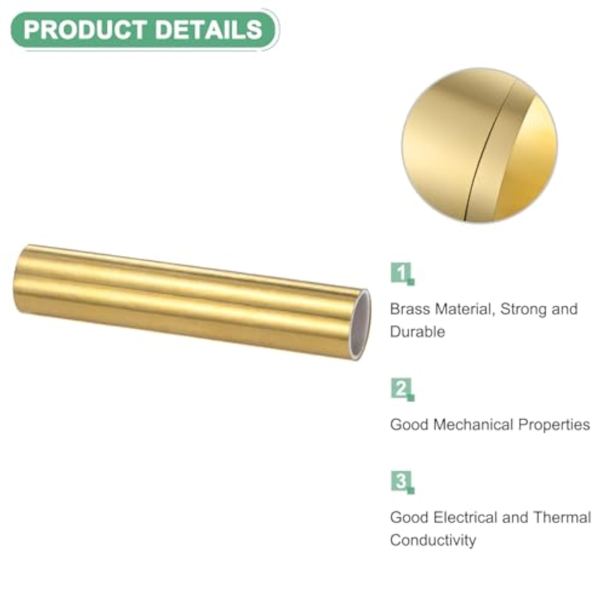Brass Sheet Roll, 39" x 4" x 0.0004" Brass Foil Plate for DIY