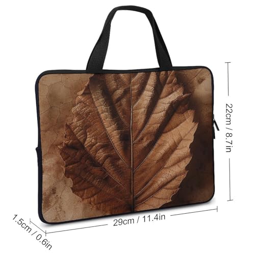 Bolso bandolera para laptop de 10 pulgadas color marrón miniatura 2