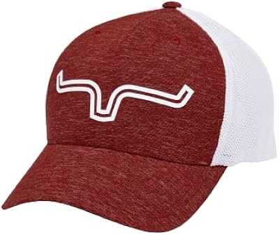 Kimes Ranch Adjustable Snapback Hats 110 Coolmax Caps/Dark Red