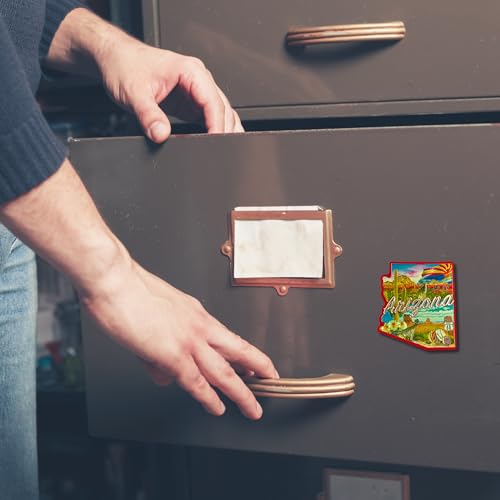 Imán decorativo rectangular de resina Premium Arizona 2.5 pulgadas miniatura 5