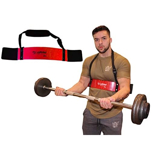 Estremo bicep blaster curling bars for weight lifting arm workout tool, Arm blaster triceps Barbell & Dumbbell Support Arm Workout Muscle Gain bicep curl machine.