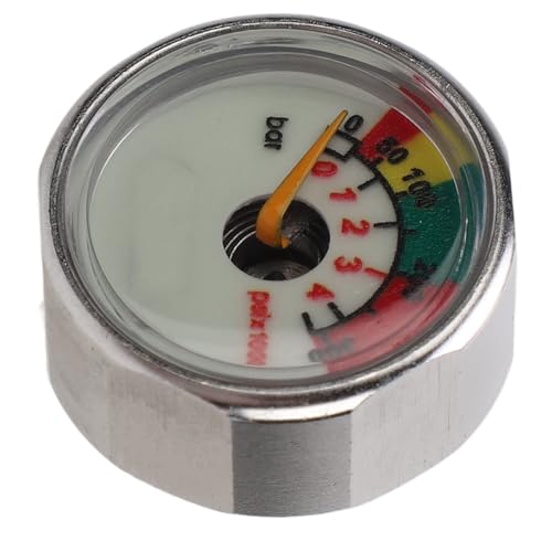 Flaschen-Manometer, Edelstahl, Tragbar, Sicher, Sauerstofftank-Manometer, Genaue Anzeige für den Außenbereich Flaschen-Manometer, Edelstahl, Tragbar, Sicher, Sauerstofftank-Manometer, Genaue Anzeige für den Außenbereich