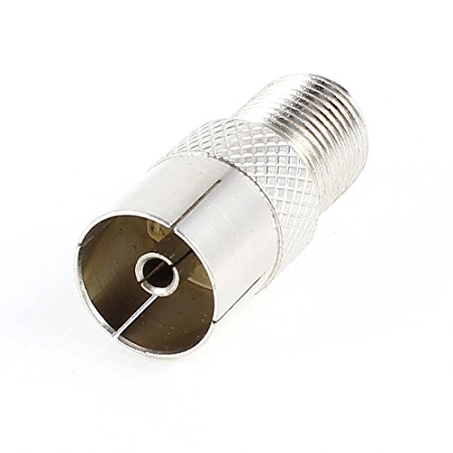 Conector coaxial PAL hembra a F hembra uxcell miniatura 1
