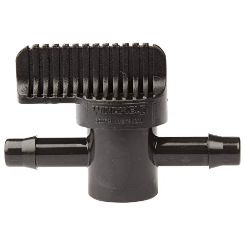 The Original Safety Siphon 3/8 Inch Barbed Shut Off Valve - Simple On and Off Operation No Leak Design - Constructed from Lightweight Wear-Resistant Plastic for Custom Irrigation Setups