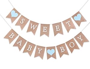 Wawoo Süßes Baby Boy Jute-Banner