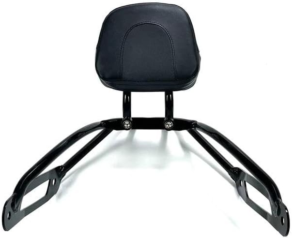 リアブラケット オートバイ取り外し可能パッセンジャーバックレストシーシーバークッションパッド、荷物ラック付き ために デイビッドソン