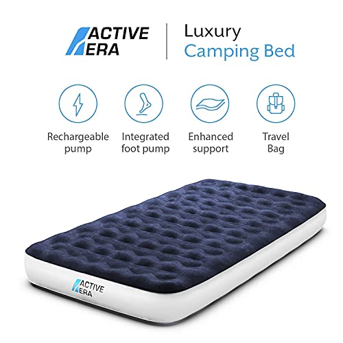 Active Era Luxury Camping Air Mattress Twin Single & Active Era Sleeping Bag For Indoor And Outdoor Use #TOP3