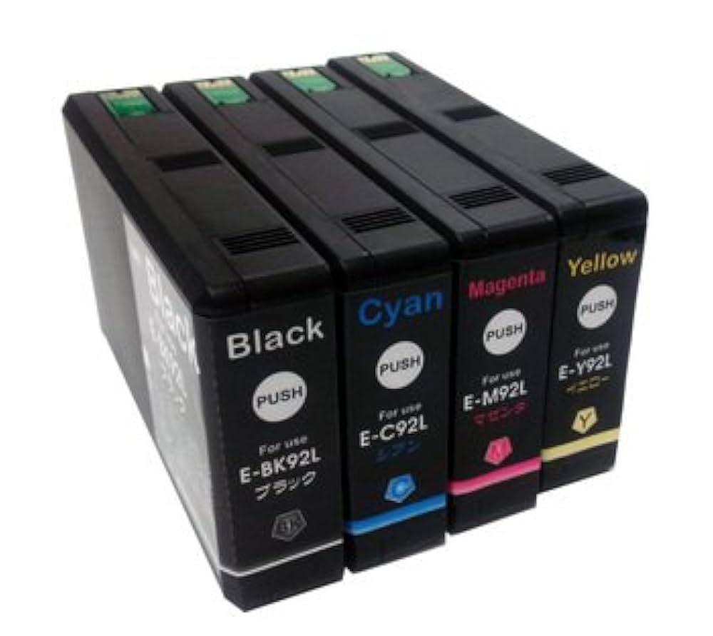 Amazon.co.jp: IC4CL92/92L 顔料タイプ 4色セット IC92 互換