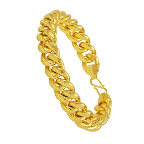 Image of CUTE GOLD Bracelets for Boys /Chain Bracelet for Men's Birthday Gift for Men's and Boys Gift for Husband (8-Inch)