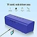 immagine 5Altoparlante Bluetooth Portatili,Zealot S31 Cassa Bluetooth 5.0 Speaker Wireless Stereo Suono Potente con Microfono Incorporato,10 ore di Riproduzione AUX/TF card/USB per Esterno Casa Viaggio-Blu