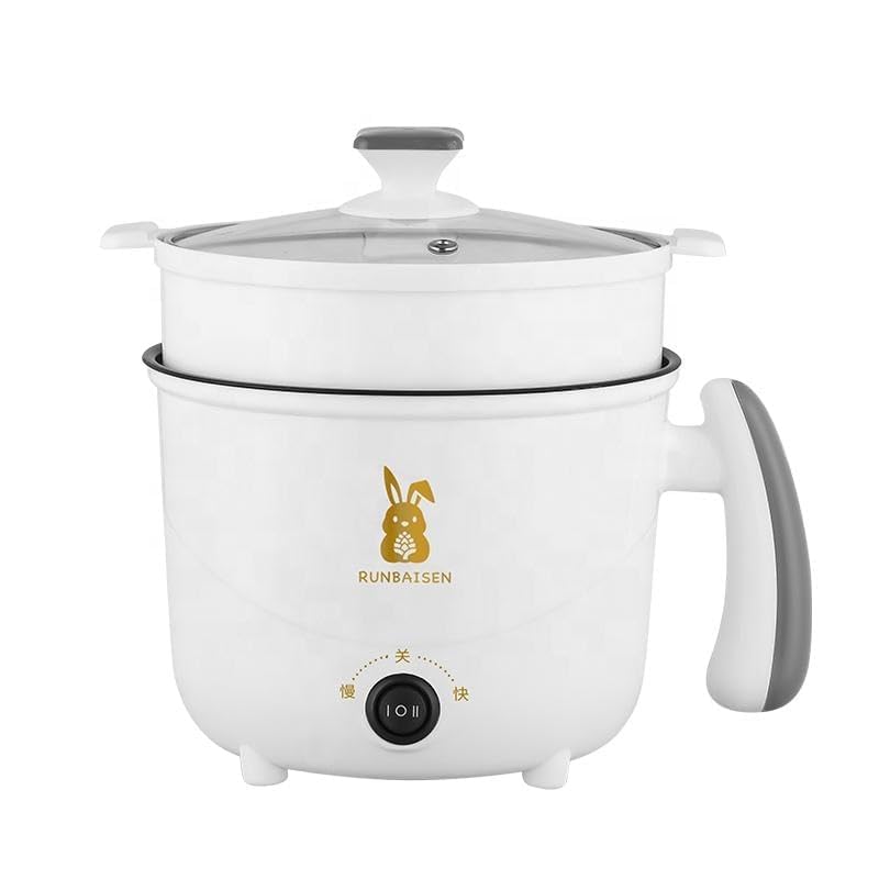 3-in-1 Multi Cook Electric Kettle with Steamer, 1.8L Capacity, 600W, Double Layer Pot, Adjustable Temperature, White-image-13