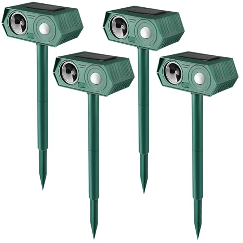 Ahuyentador de gatos para exteriores con ultrasonido para proteger el jardín y el huerto familiar 2
