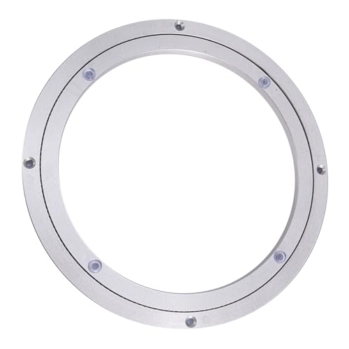 WPKD BLUEIY Drehteller Lager,Robuster Drehteller aus Aluminiumlegierung,drehbares Kugellager,Aluminiumlegierung mit Rutschfesten Gummifüßen,Esstisch Heavy Duty Drehständer (10 Zoll/25 cm)