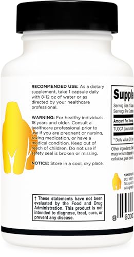 Primal Tudca 500mg 30 Capsules - Gluten Free, Non-GMO Tauroursodeoxycholic Acid Supplement - Thumbnail 3