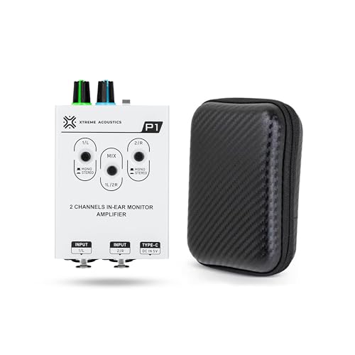 Image of Xtreme Acoustics P1 Dual Channel in-Ear Headphone Amplifier with Switchable Mono /Stereo and Mix Functions,White