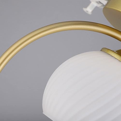 Miniatura 3 de Lámpara de techo moderna, pájaro decorativo LED Material de metal semi empotrado luz de techo, luces colgantes de metal grandes, lámpara de techo de