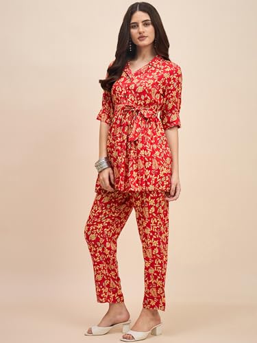 Image of Truvon Fashions Women's Co-Ords Set, Kurta and Pant Set