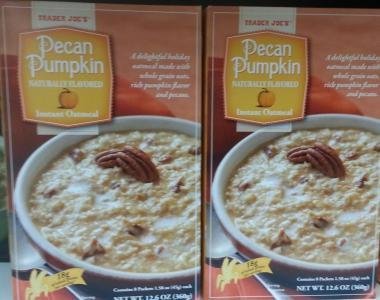 Trader Joe's Pecan Pumpkin Instant Oatmeal (Pack of 4 Boxes)