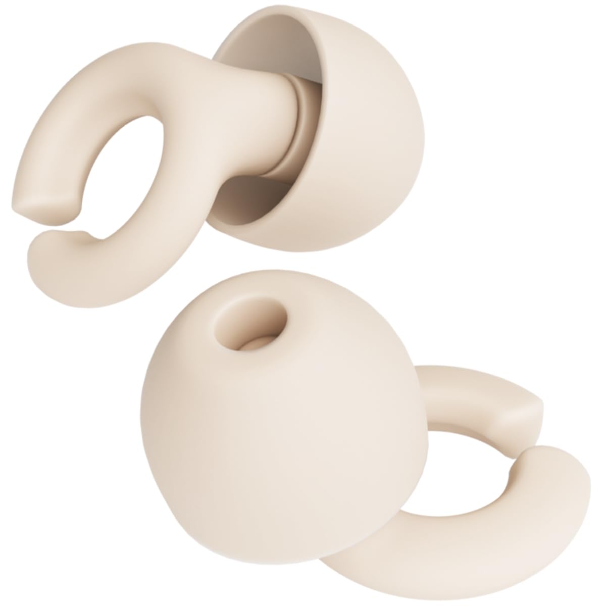 Hush Hoops Ear Plugs Ultra-Soft Reusable Noise Reducing Earplugs with Horseshoe Shape for Comfort 4 Tip Sizes for