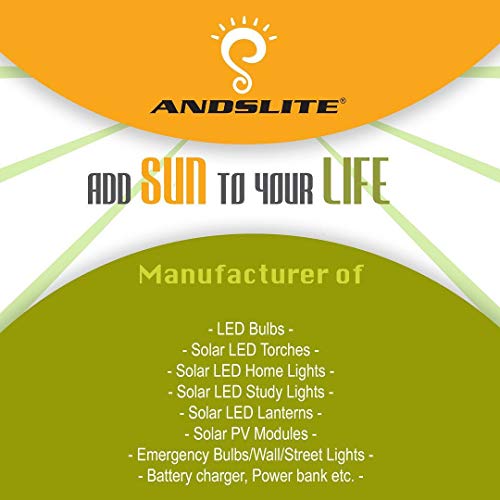 Image of Andslite Rechargeable Emergency LED Bulb 7 Watts Base B22 - in-Built Lithium-Ion Battery (White)
