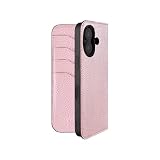 COGURE for iPhone16 手帳型 ケース ダイアリーケース スマホケース 本革 カード収納 TPUケース 耐衝撃 磁石なし ギフトボックス付き COPDE ピンク