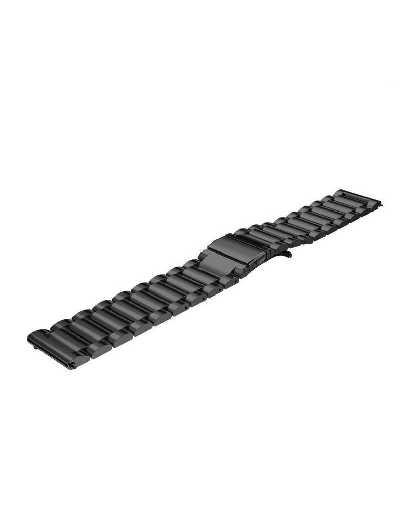 Stainless Steel Metal Watch Band 20mm for Samsung Galaxy Watch 42mm, Samsung Galaxy Watch Active,Samsung Gear Sport, Samsung Gear S4 / S2, Replacement Watch Band 20mm (Black)