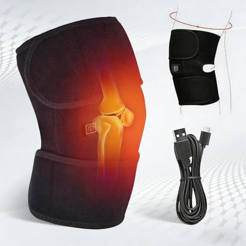 Generisch Beheizte Kniebandage Wärme Knieschoner USB Elektrische Heizung Knieschützer Beheizt Kniewärmer Elektrischer Warmer Kniewärmer Therapie Kniebandage Arthritis Gelenkschmerzlinderung F1DY