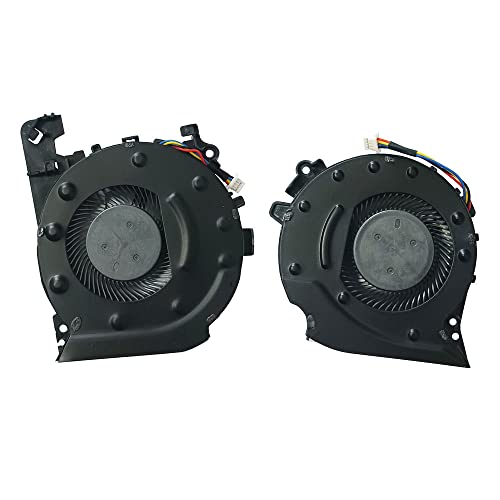 (1 Pair) New CPU GPU Cooling Fans Intended for HP Pavilion 15-CX Series Laptop L20334-001 L20335-001 TPN-C133