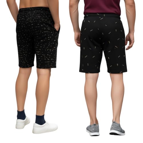 Image of GUIDE Men's Regular Fit Printed Cotton Shorts