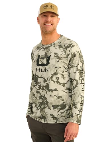 Chemise de pêche HUK KC Scott pour homme avec motifs