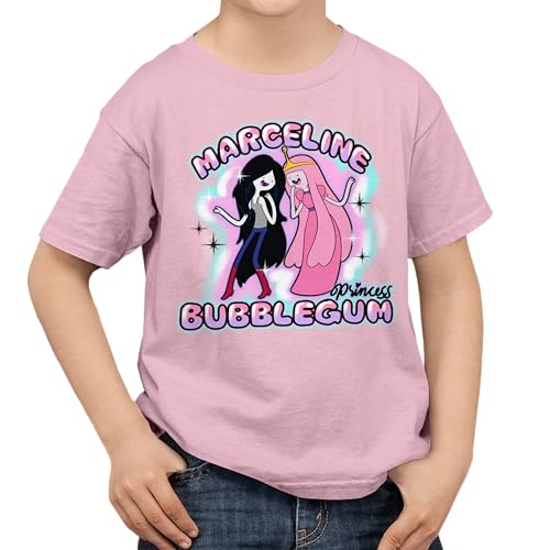Adventure Time Airbrush Marceline & Princess Bubblegum Adult & Kids Sized Short Sleeve T-Shirt