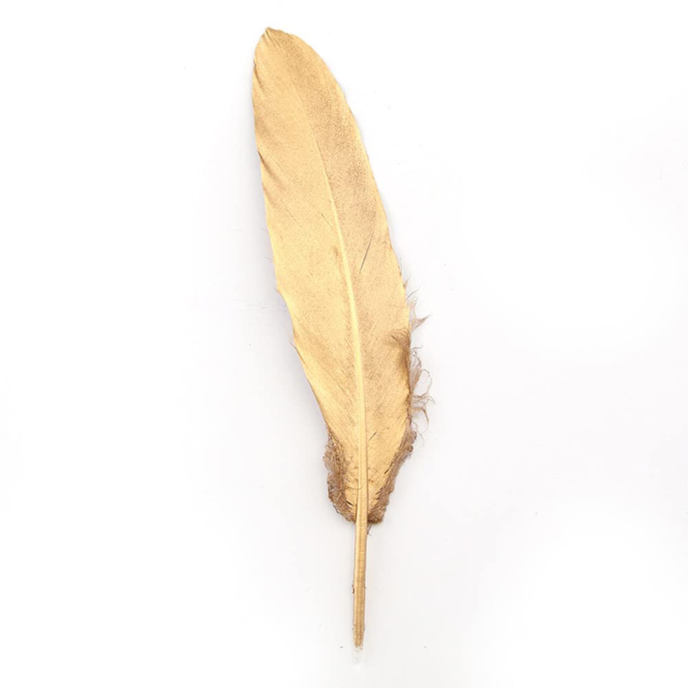 Amazon | desikaky 羽シャワー ゴールドフェザー 25本セット 金の羽