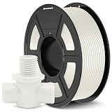 JAYO ABS Filament 1,75mm (Weiß), 1kg/Spule, ANTI-WARPING/HOCHSCHLAGFESTES/HITZEBESTÄNDIGES, Maßgenauigkeit +/-0,03mm, 3D Drucker Filament