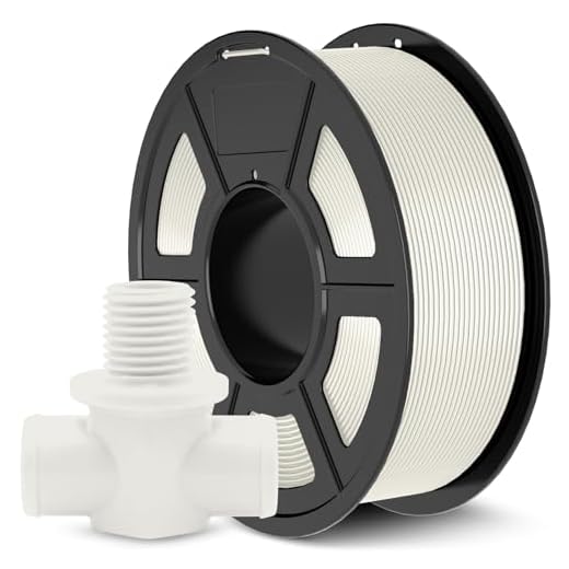 JAYO Filamento ABS 1,75mm (Bianco), 1,1kg/Bobina, Precisione Dimensionale +/-0,02mm, Filamento Stampante 3D