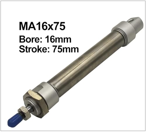 Vérin pneumatique inox MA16 anti-corrosion double effet