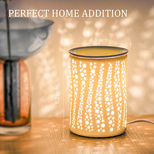 PALANCHY Wax Melt Burner Glass Oil Burner Electric Wax Melt Warmer Candle Wax Warmer Burner Melter Fragrance Warmer for Home Office Bedroom Aromatherapy Gift& Décor (Starry Night) - Image 6
