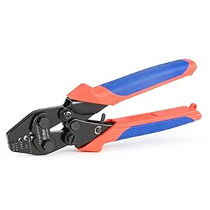iCrimp CWR1522 draadkabel krimpgereedschap met snijfunctie voor kabelreling, hand zwaaien 0,1 ~ 2,2 mm aluminium ovale mouwen, stophulzen, dubbele vathulzen (CWR1522)