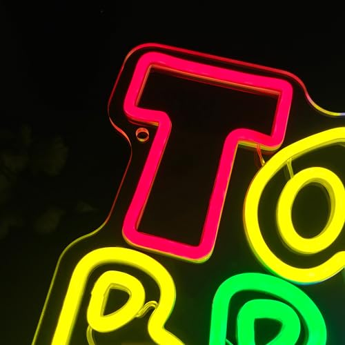 Image of Take Break Neon Sign, Letter Neon Light for Wall Decor, 15.31 inch x 10.62 inch LED Light for Gaming Room Man Cave Bedroom Window Party Bar Cafe Seating Area