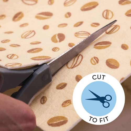 S&T Inc. Coffee Mat, Absorbent Coffee Bar Mat For Coffee Maker And Espresso Machine, Coffee Maker Mat For Countertops, Coffee Beans Print, 14 In. X 20 In, 1 Pack #TOP5