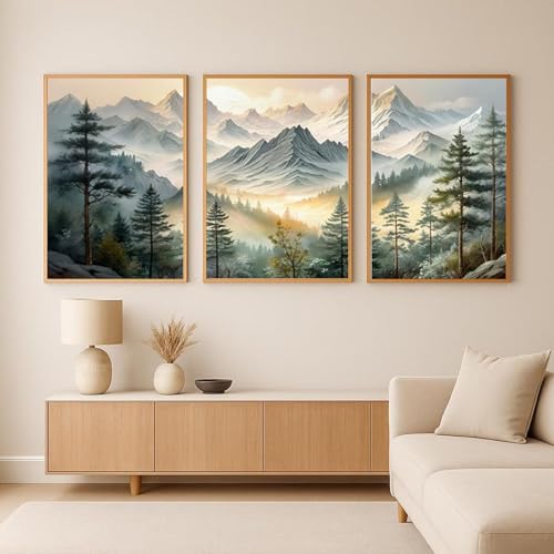 Décoration murale imprimable paysage montagne et impression sur toile nature