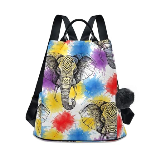 Sac à dos femme imprimé éléphant idéal pour vos balades et sorties urbaines