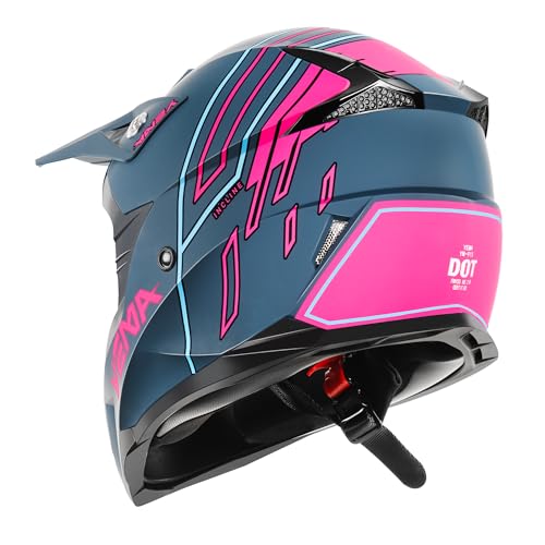 Image of YEMA Adults Dirt Bike Helmets, Ventilated Motocross ATV Dirtbike Offroad BMX MX Helmets, DOT Approved Motorcycle Helmets, YM-915, Black