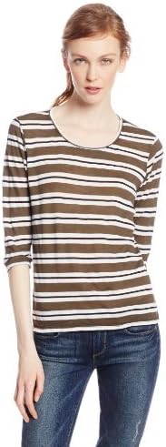 Michael Stars Women's Mercer Crew-Neck High/Low Tee with Slits