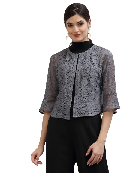 Image of Style Quotient Women Grey Shrug