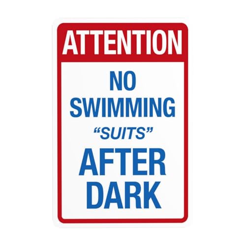 Zeadsacu No Swimsuits After Dark Warning Sign 8