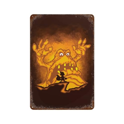 UWASCISF The Great Mighty PooWall Decor Art Metal Tin Poster Modern Bar Decorations30x20cm