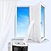 Aozzy Fensterabdichtung für Mobile Klimageräte und Ablufttrockner, AirLock 100 klimaanlagen fensterabdichtung, Hot Air Stop zum Anbringen an Fenster, Dachfenster (Fenster 400CM, Weiß)